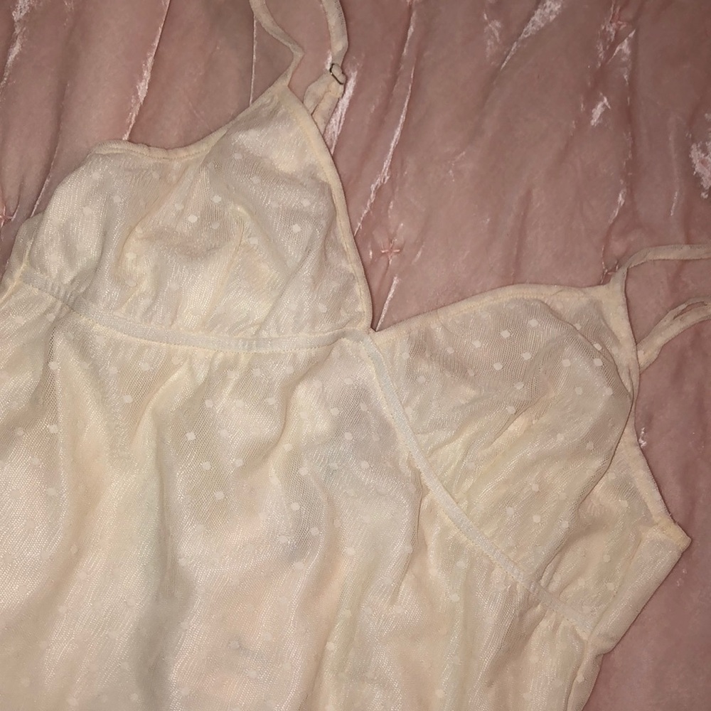 White Silk vintage inspired CryBaby bodysuit